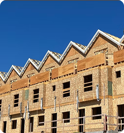 Coquitlam townhomes framing